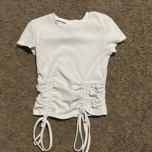 Women’s Ribbed top with ties on sides